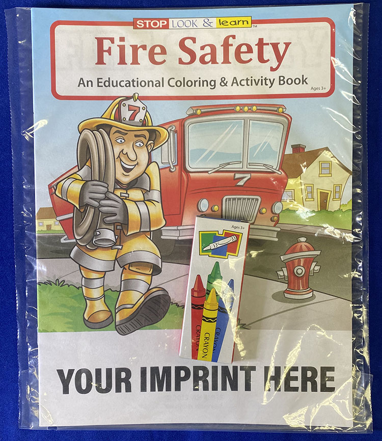 COLORING SET - Fire Safety Coloring Book Fun Pack 2