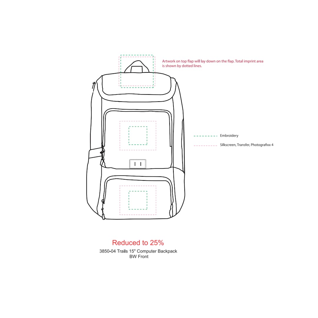 NBN Trails 15" Computer Backpack 21