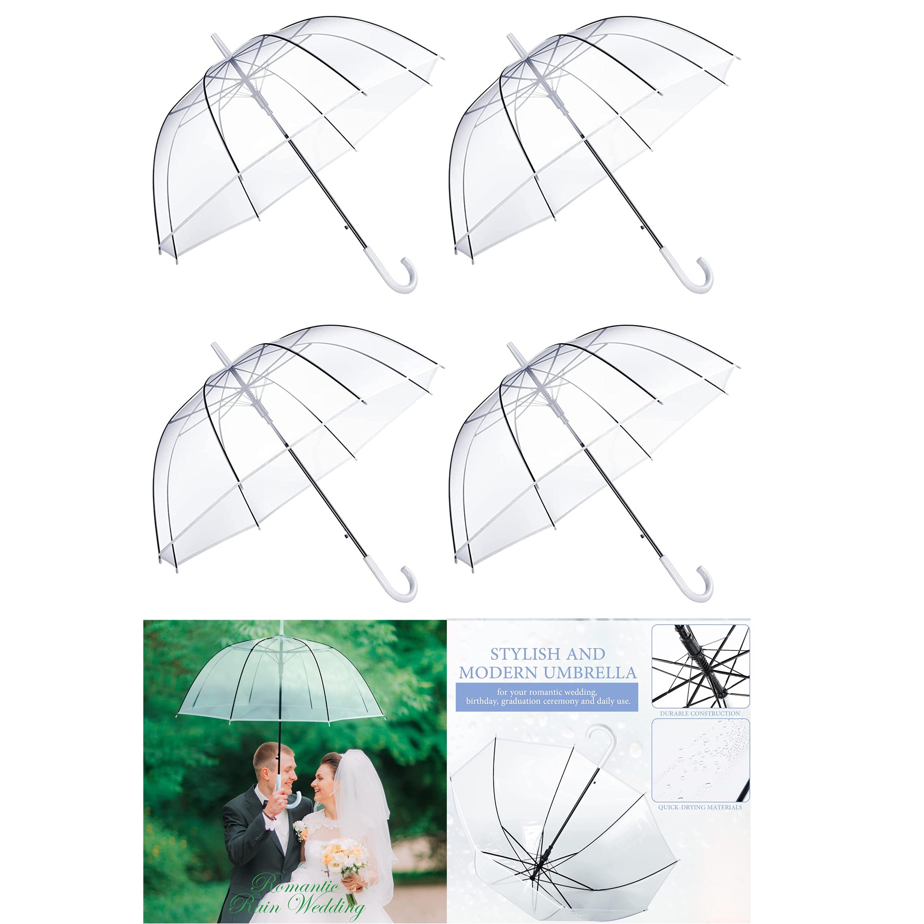Clear Wedding Umbrella 1