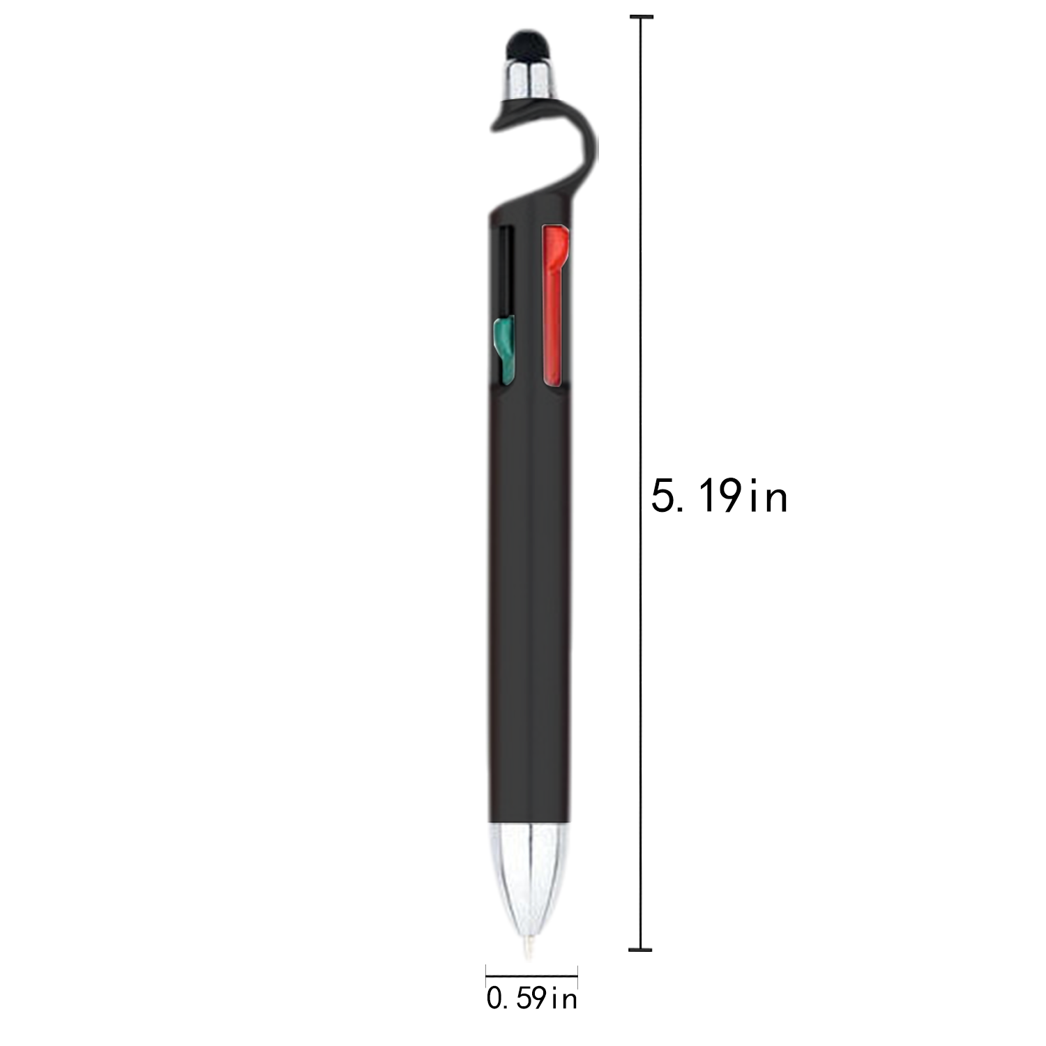 4 Color Stylus Ballpoint Pen w/ Phone Stand 7