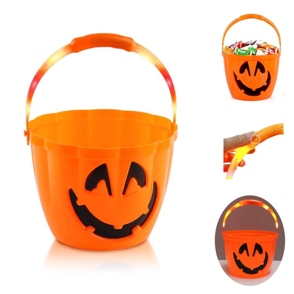 LED Pumpkin Candy Basket 1