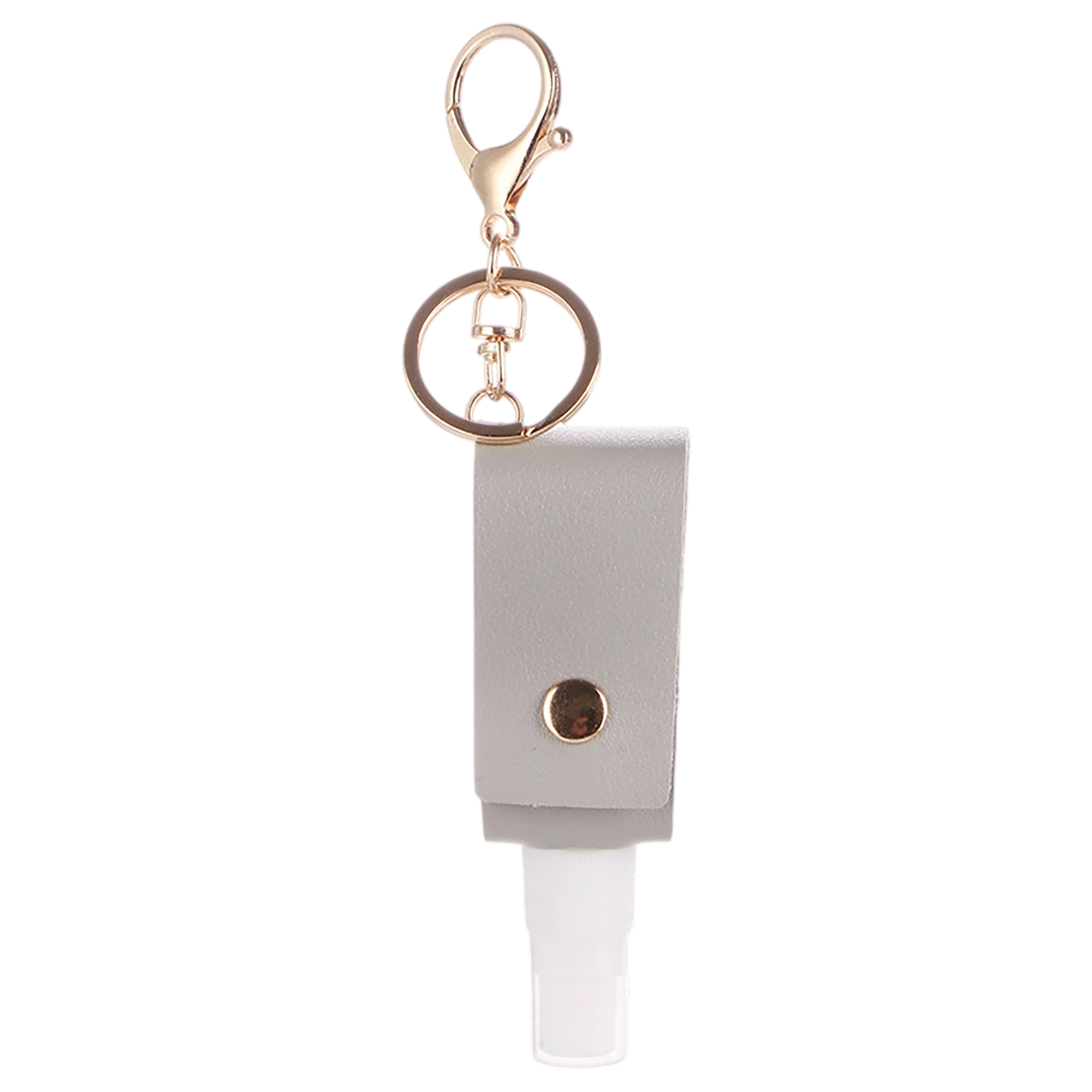 Leather Strap Key Ring With Mini Spray Bottle One Ounce Capacity 4.3" By 1.3" 13