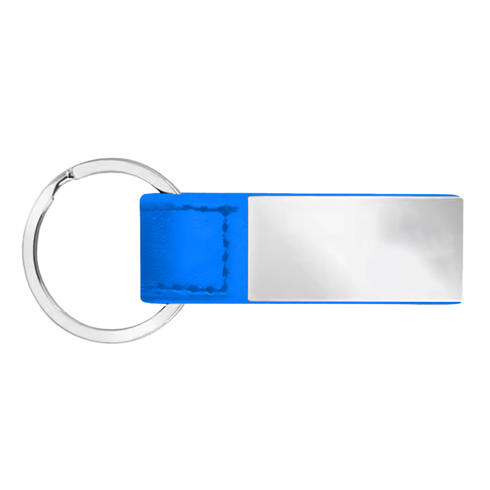 SleekPlate Leather & Metal Key Fob 25
