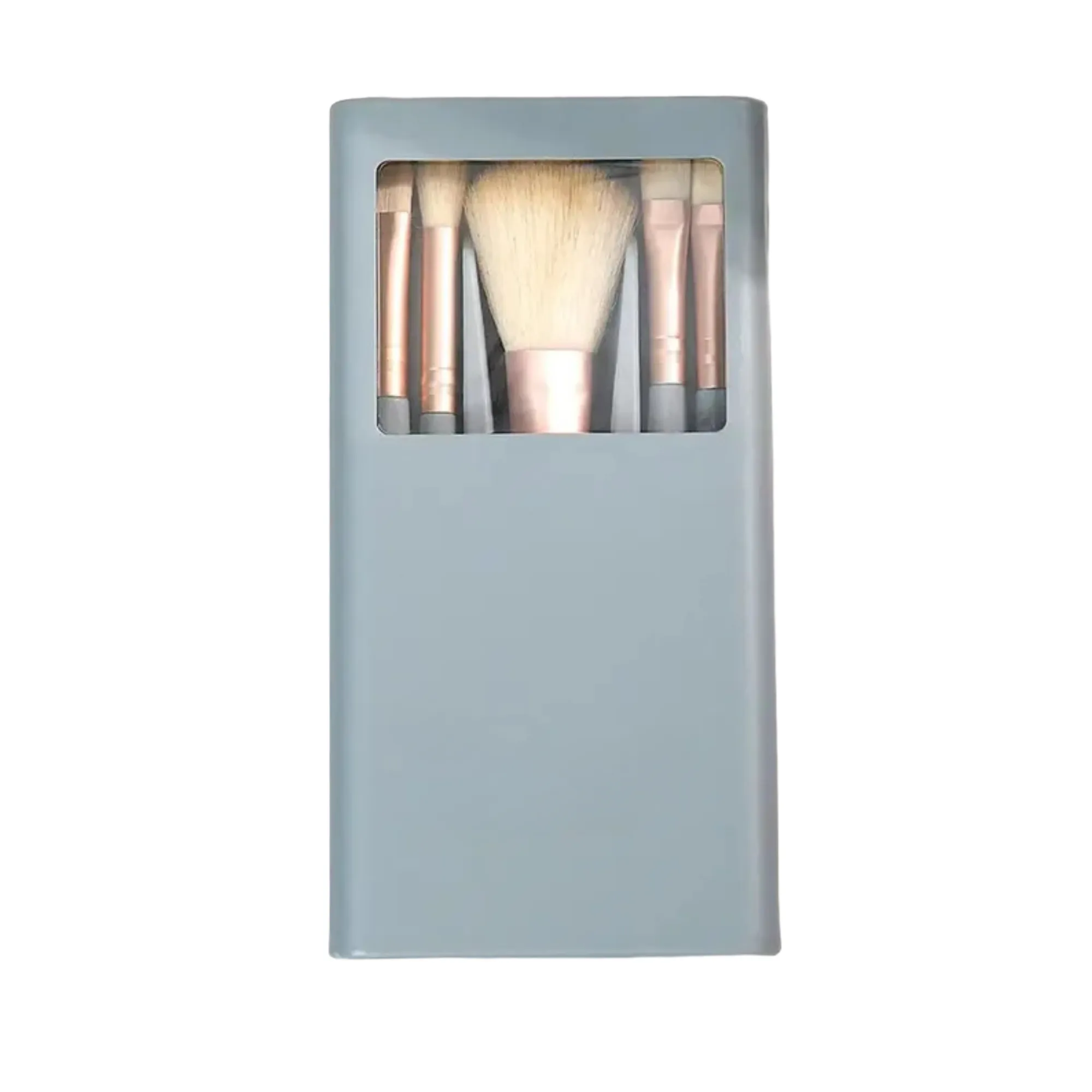 Five Makeup Brush Holder Box With Mirror 2