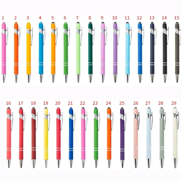 Promotional Ellipse Softy Pen with Stylus 5