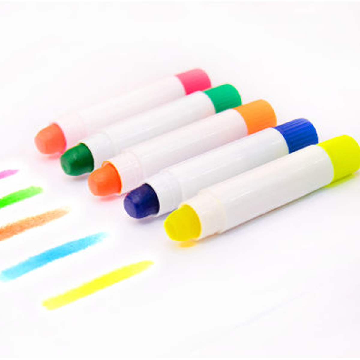 5 Piece Highlighter Marker Set in Clear Case 5