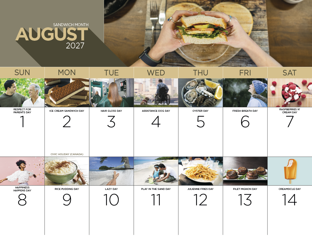 Good Value™ National Day - Stapled Calendar 19