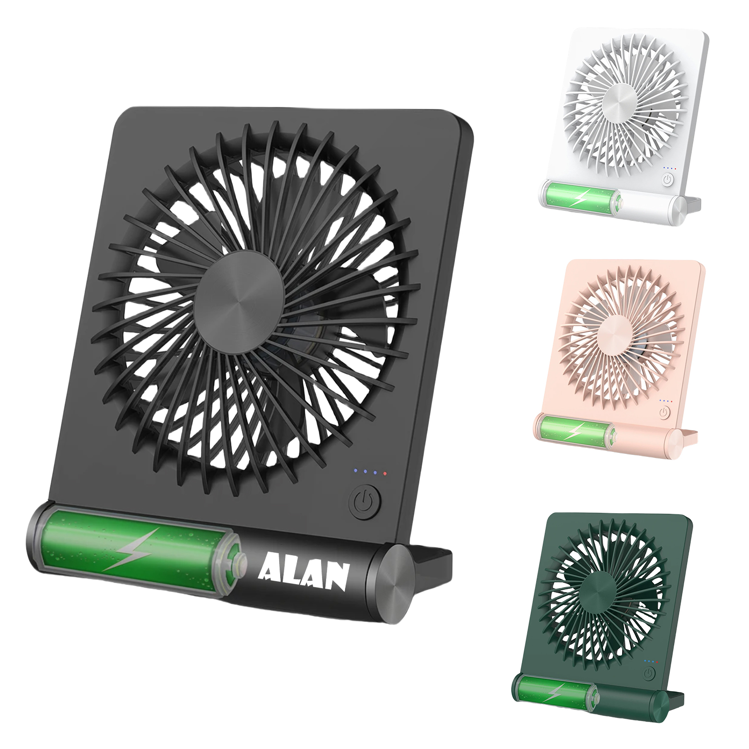 Portable 180 Degrees Adjustable Mini Desk Fan 2