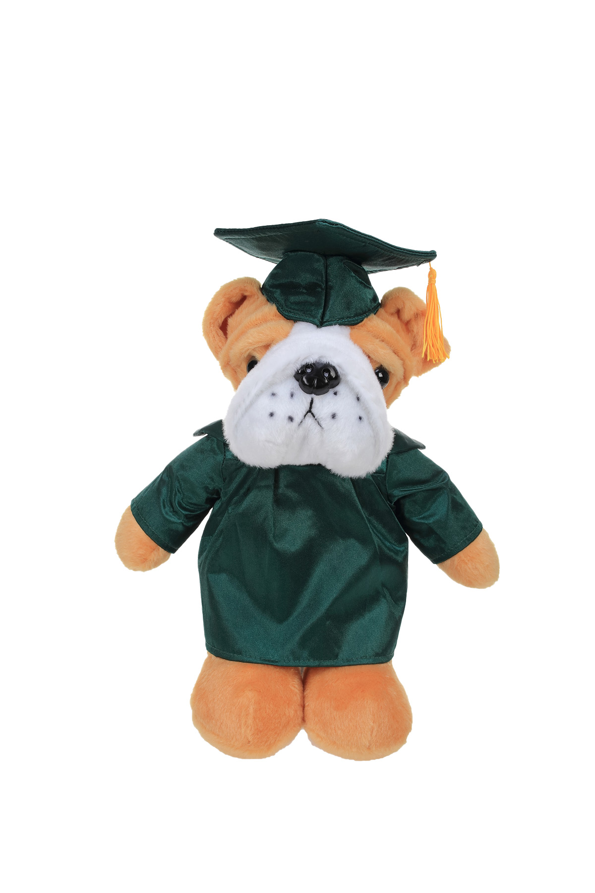 Soft Plush Bulldog in Graduation Cap & Gown Stuffed Animal 2