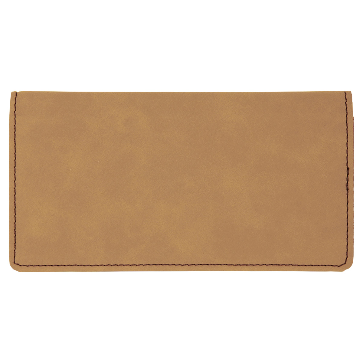 Light Brown Leatherette Checkbook Cover 3