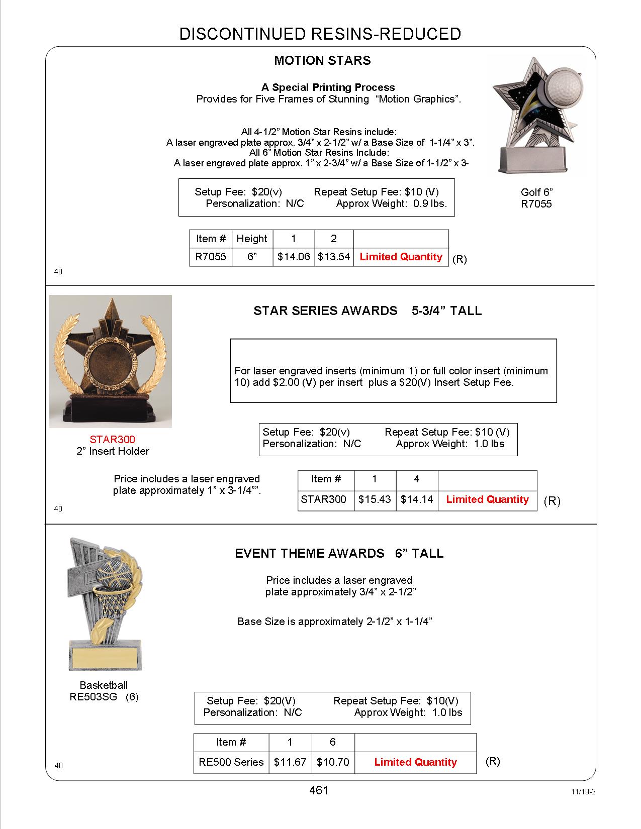 Golf Motion Star Award 6" 3