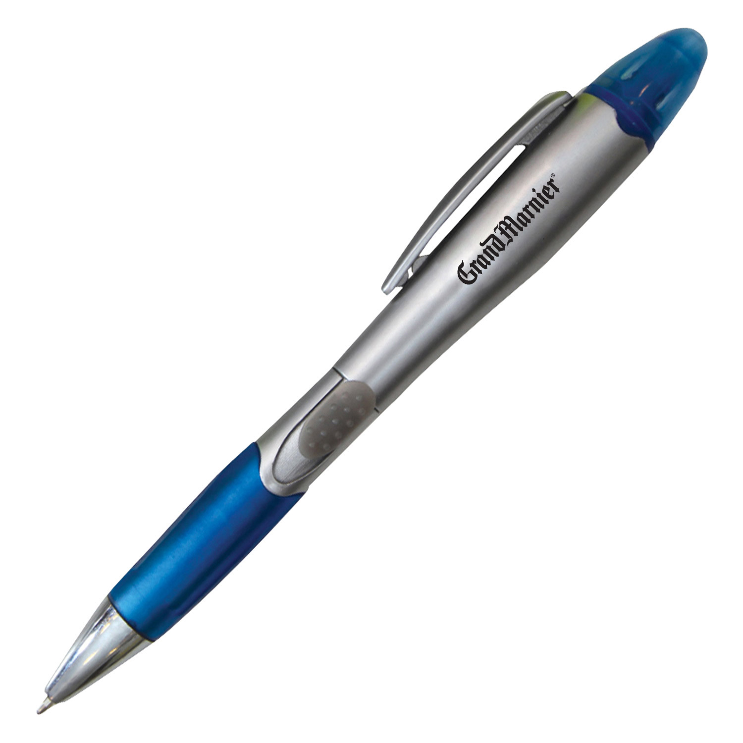 Pen & Highlighter Combo (Silver Barrel) 1
