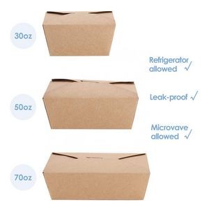 30Oz Disposable Kraft Take-Out Box 5