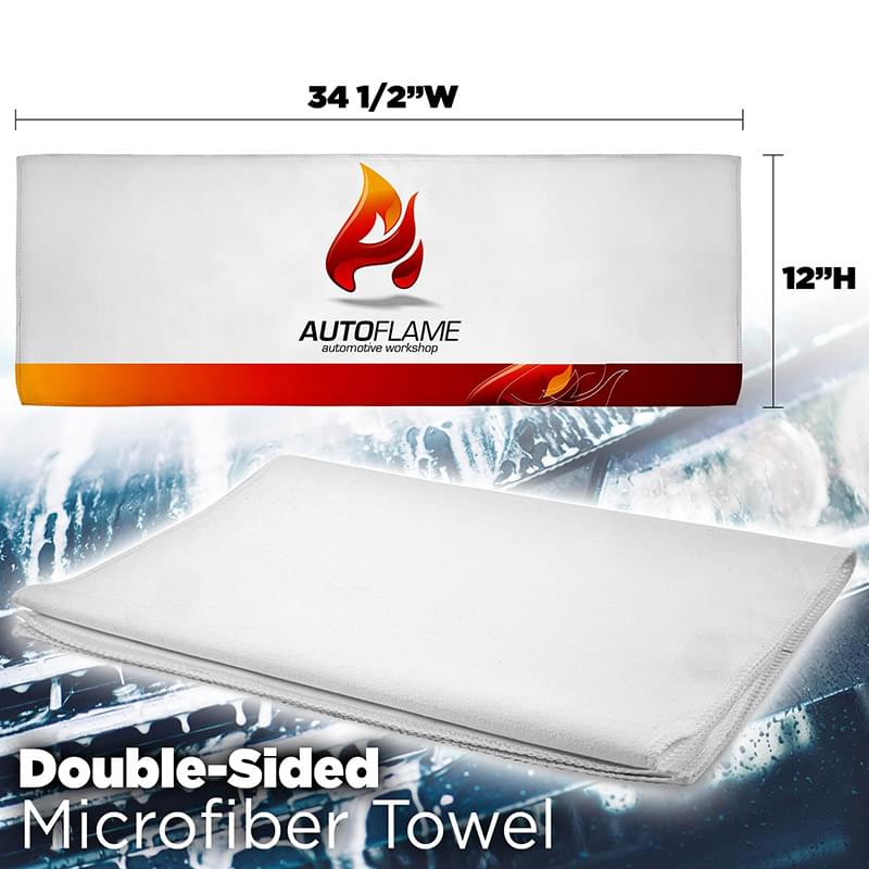 Double Sided Automotive Microfiber Cleaning Towel - Sublimation 1