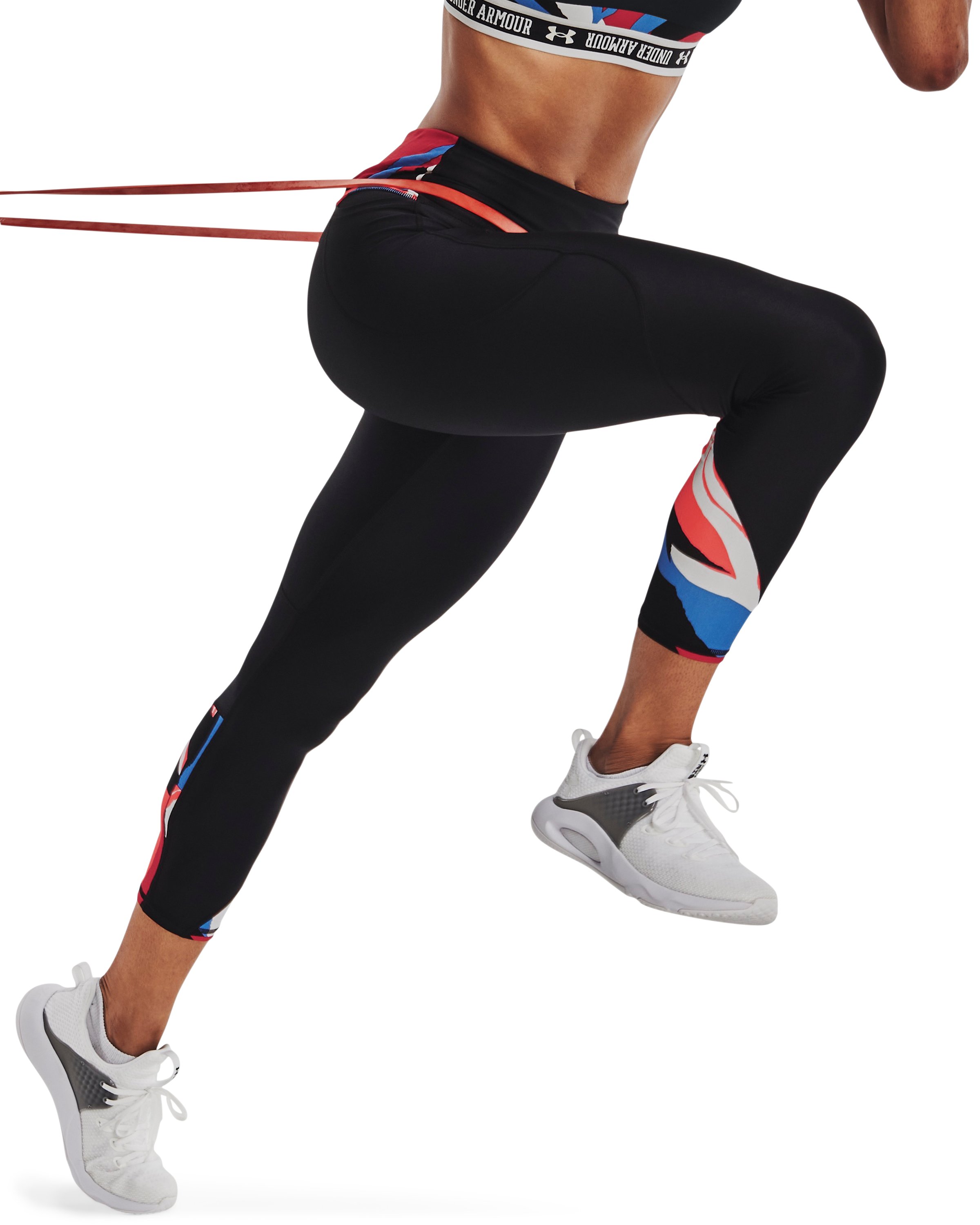 HeatGear No-Slip Waistband Women's Ankle Leggings 1
