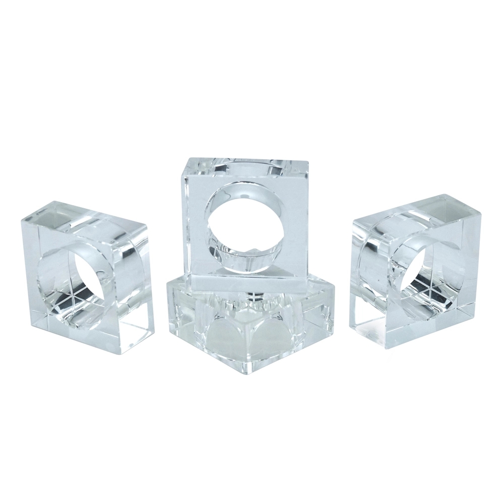 Crystal Napkin Ring-Square 5