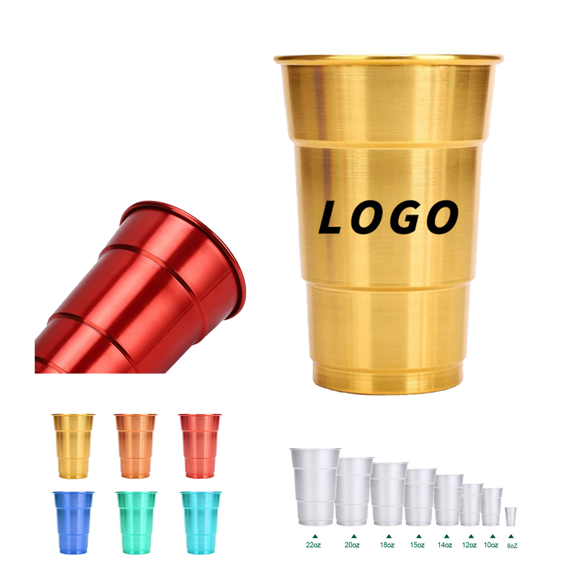 16.9oz Aluminum Cup 2