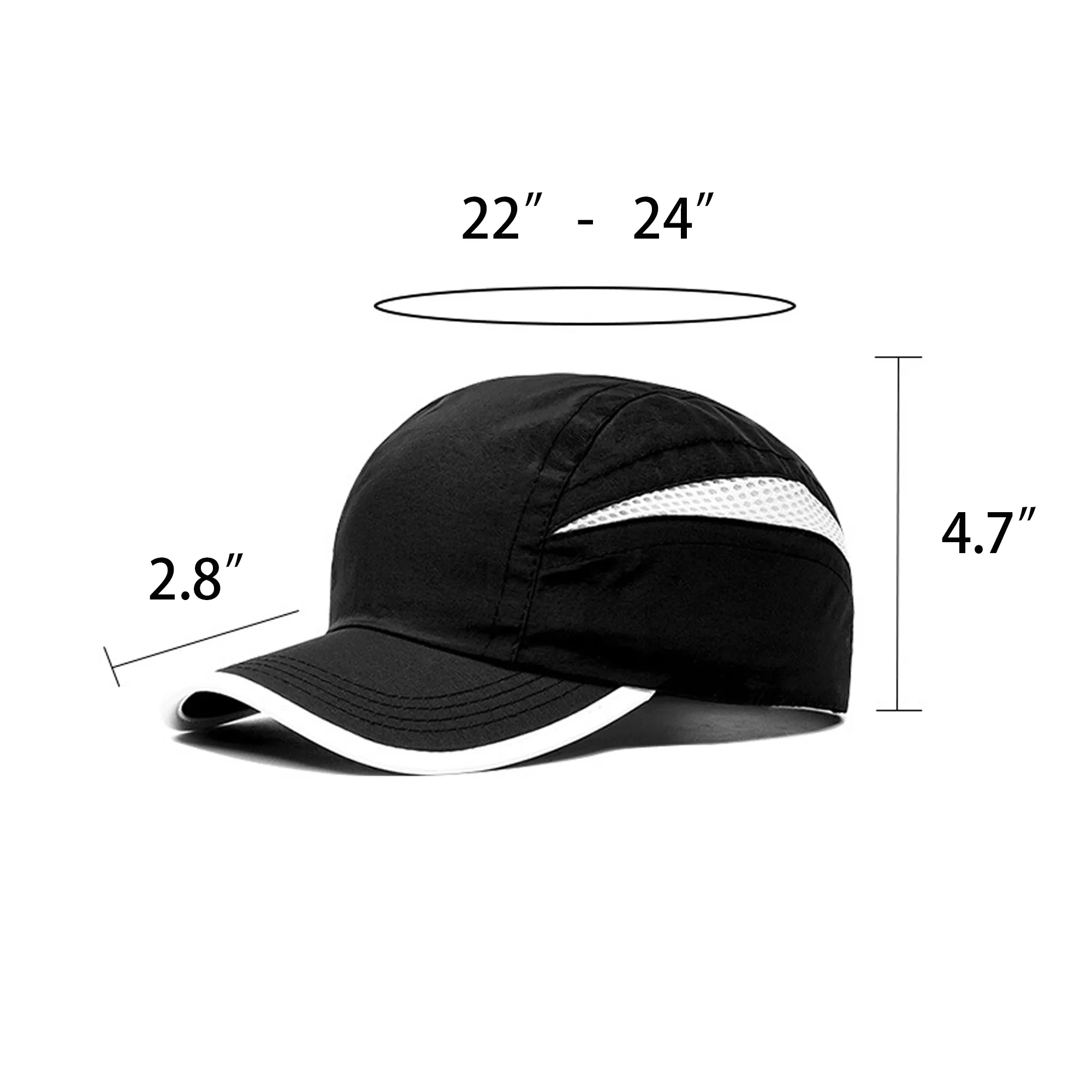 Nylon Quick-dry Mesh Baseball Cap MOQ 10PCS 3