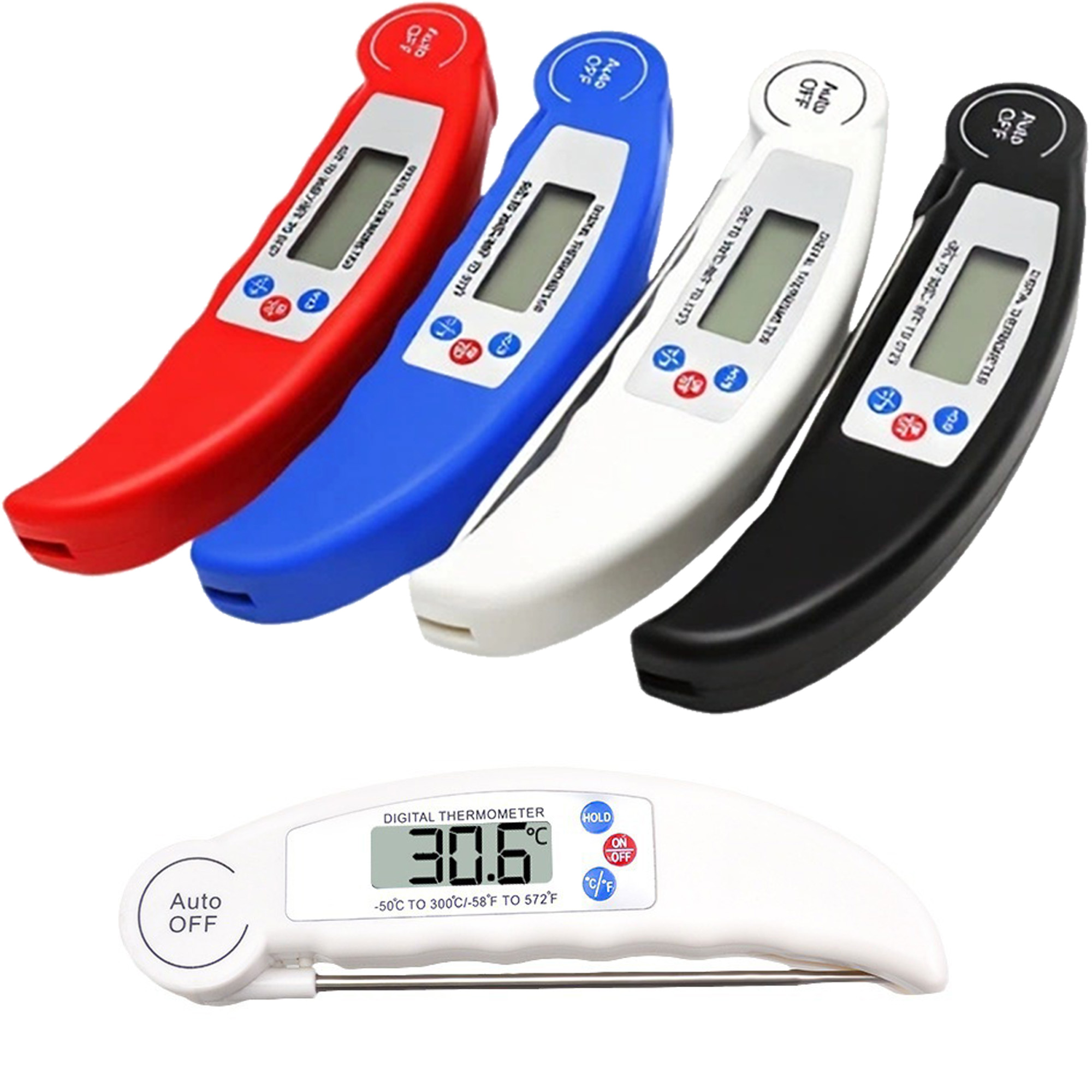 Foldable Digital Meat Thermometer For Steak Grilling 4