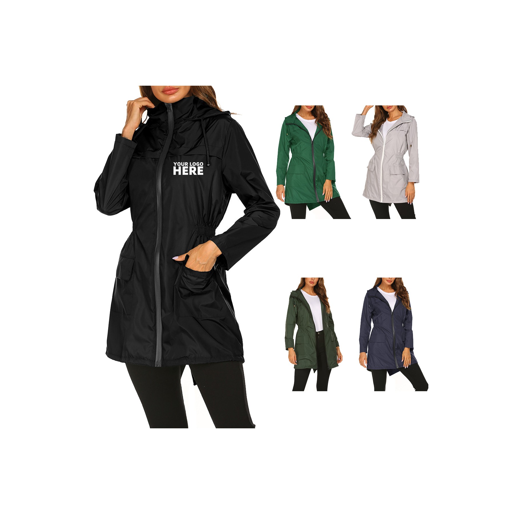 Women Waterproof Rain Jacket 2