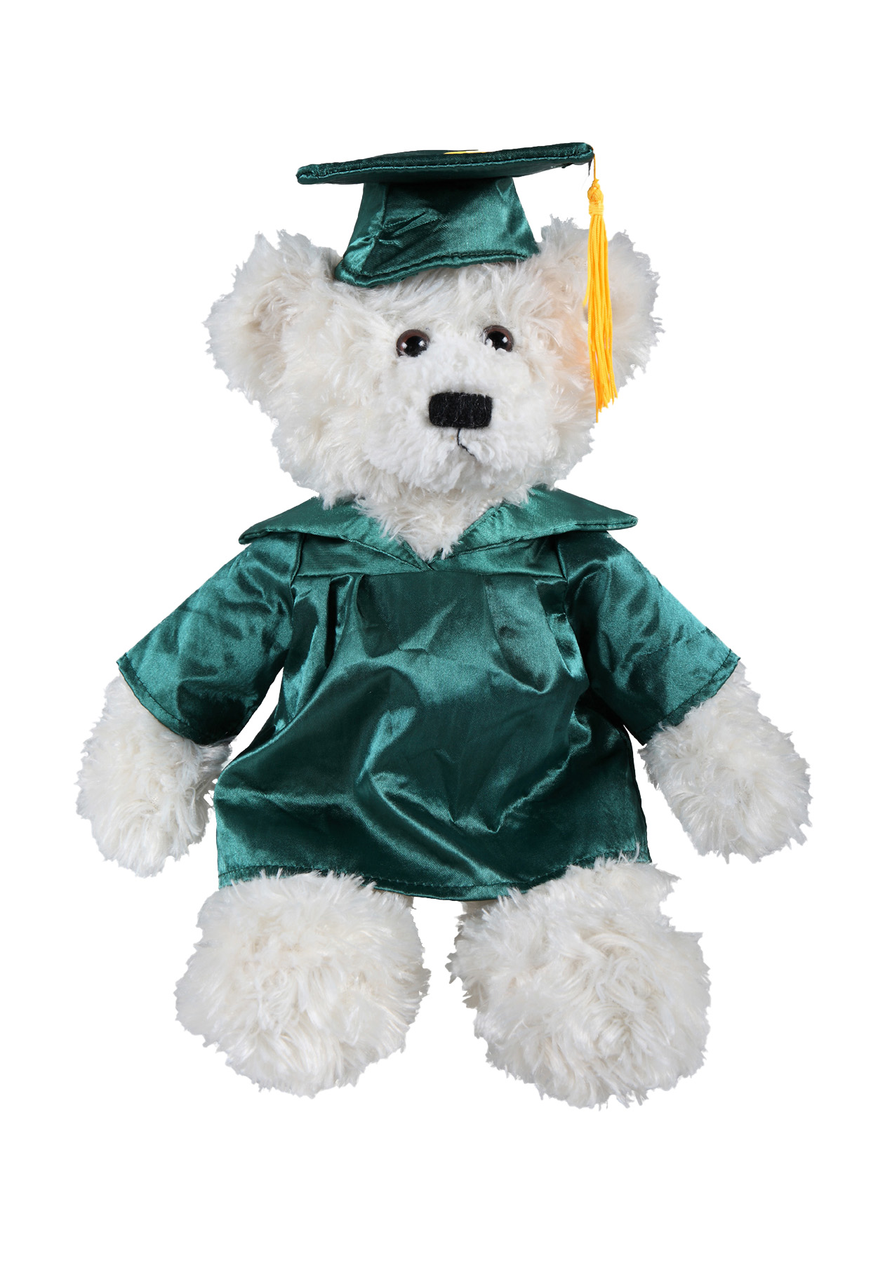 soft plush Cream Brandon Bear  with graduation cap &gown 5