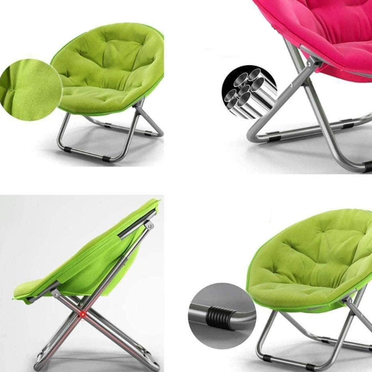 Comfortable Folding Padded Moon Chair for Lounging 3
