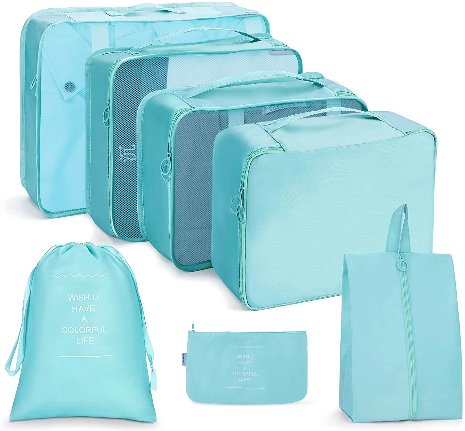 Lightweight Travel Packing Cubes 7 Set For Suitcases 7