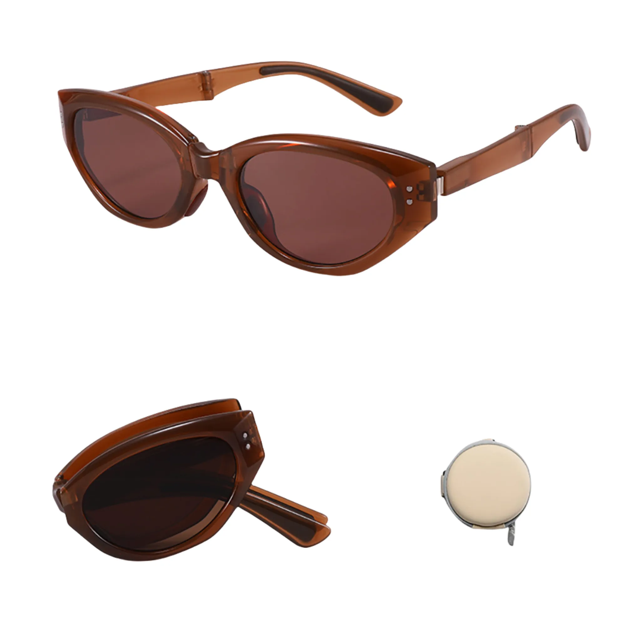 UV Protection Cat-Eye Foldable Shades Fashion Sunglasses 12