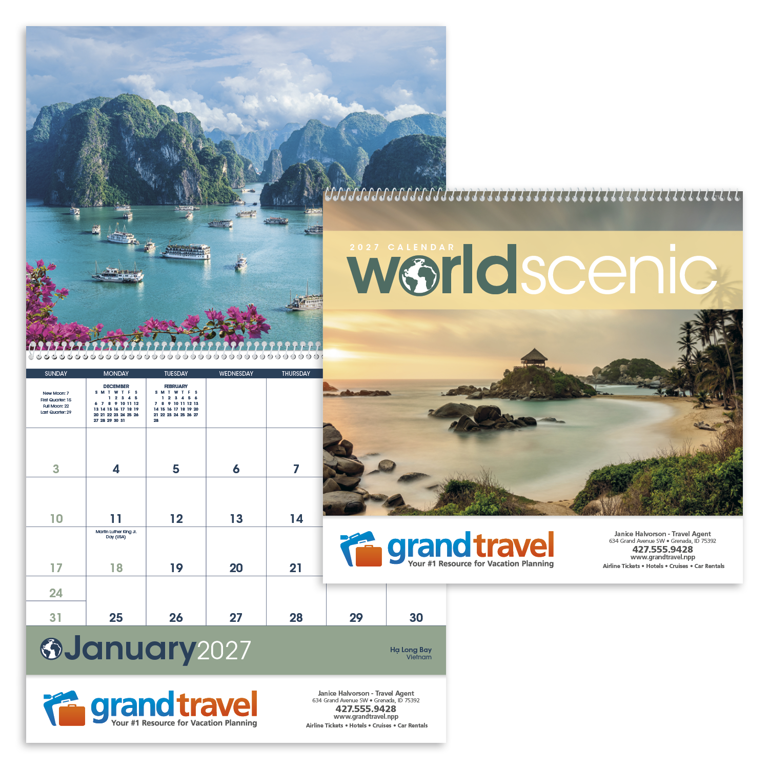 Triumph® Calendars World Scenic Calendar 44