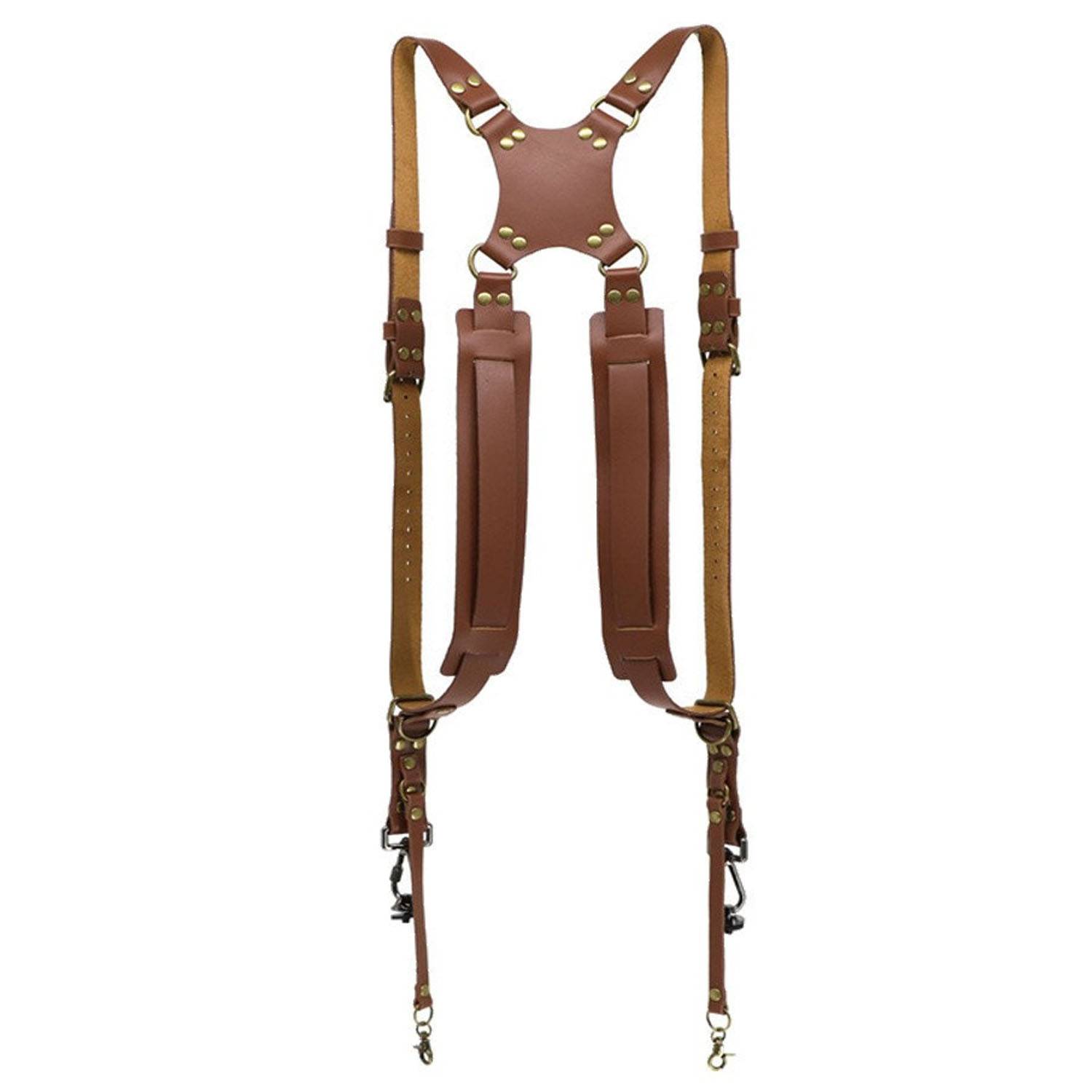 Genuine Leather Dual Shoulder Camera Strap 4
