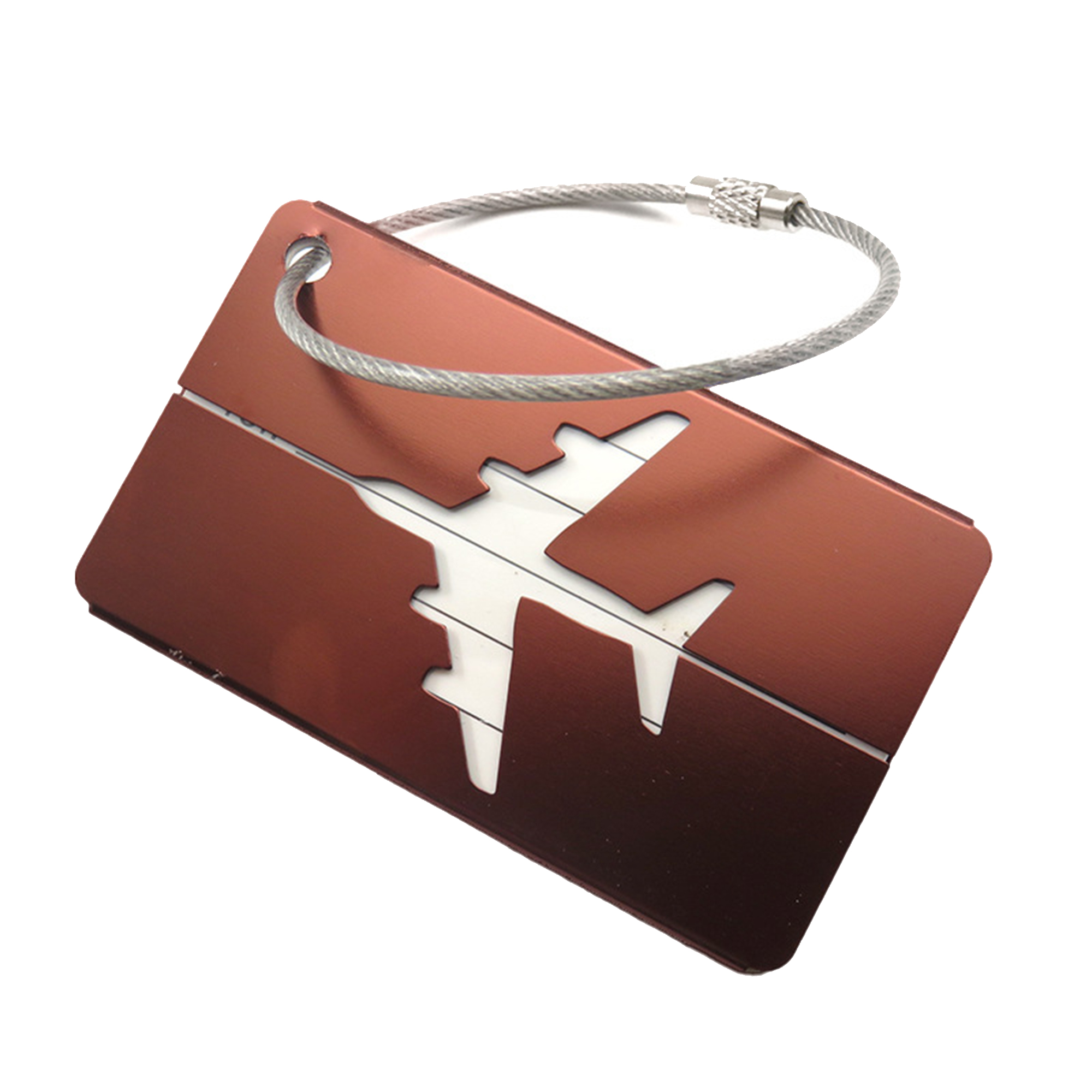 Aluminum Airplane Luggage Tag 6