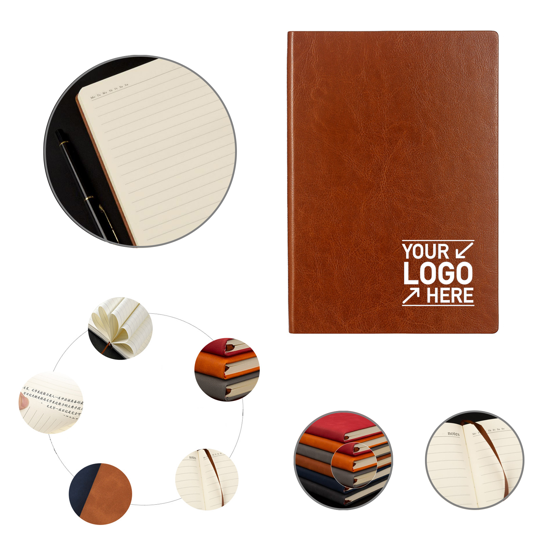 A5 Leather Business Notebook 1