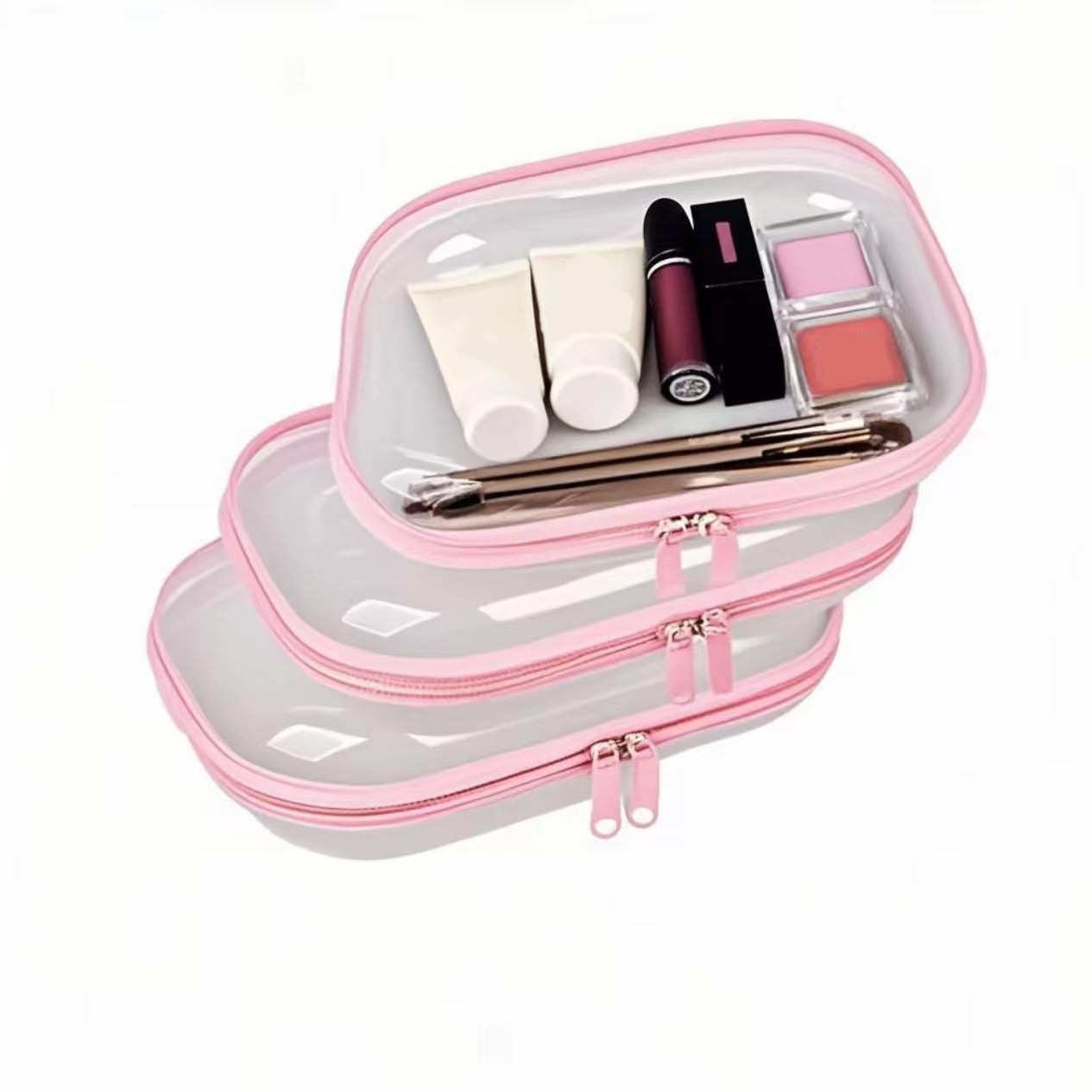 Customized transparent waterproof makeup bag 6