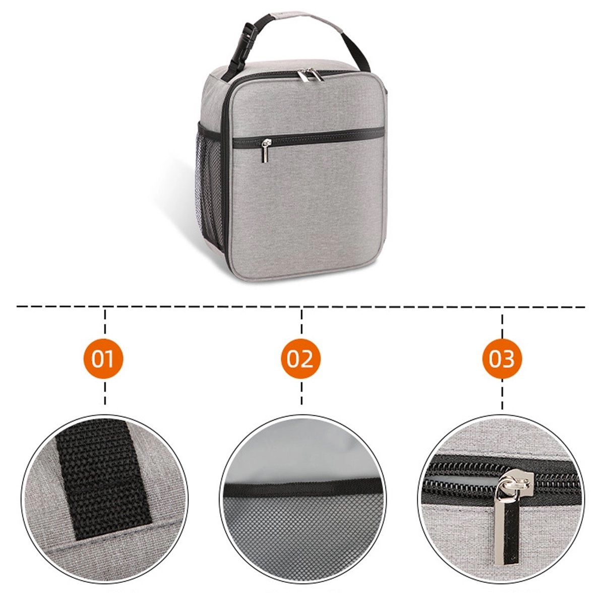 Durable Reusable Insulated Lunch Bag 4