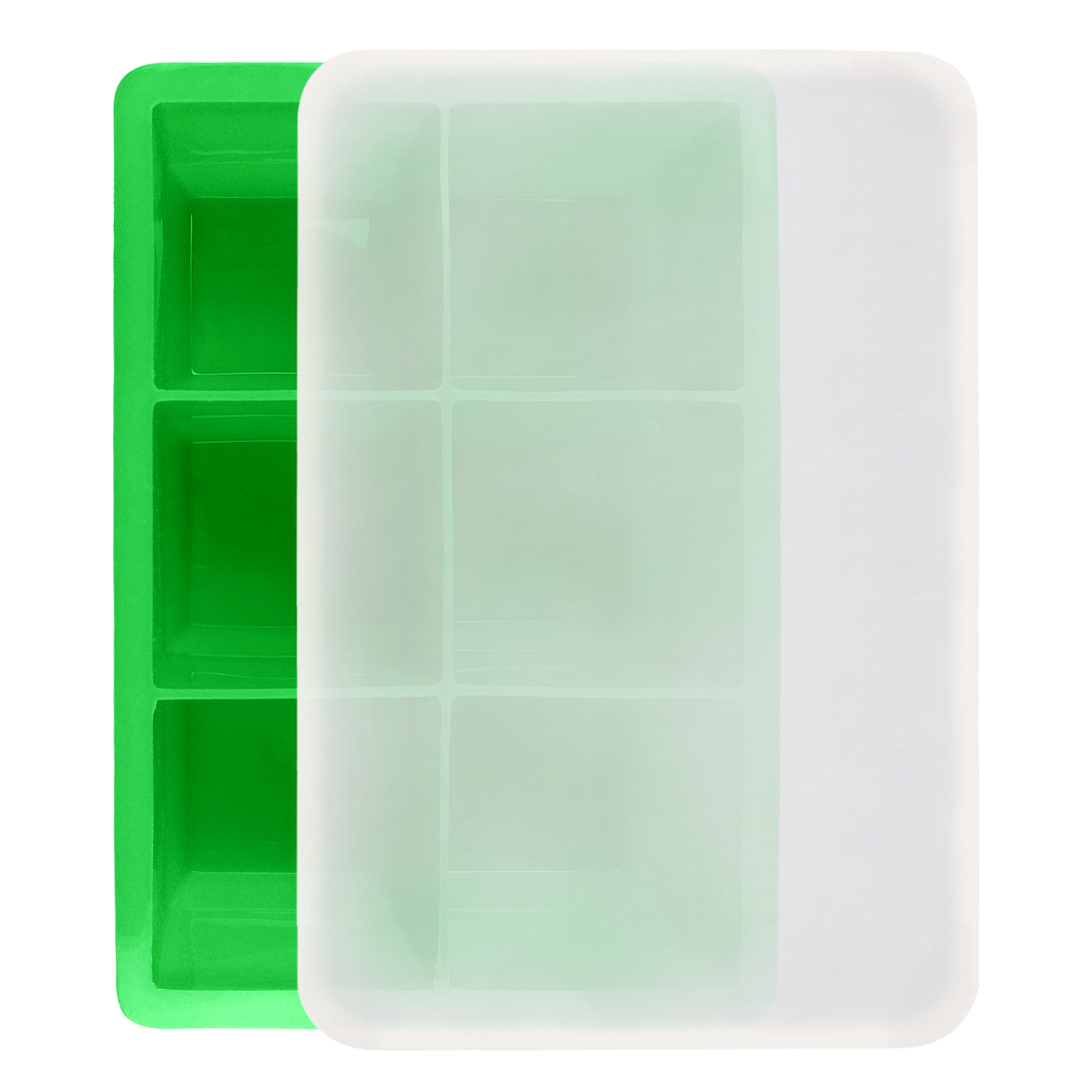 6 Flexible Silicone Ice Cube Trays 7