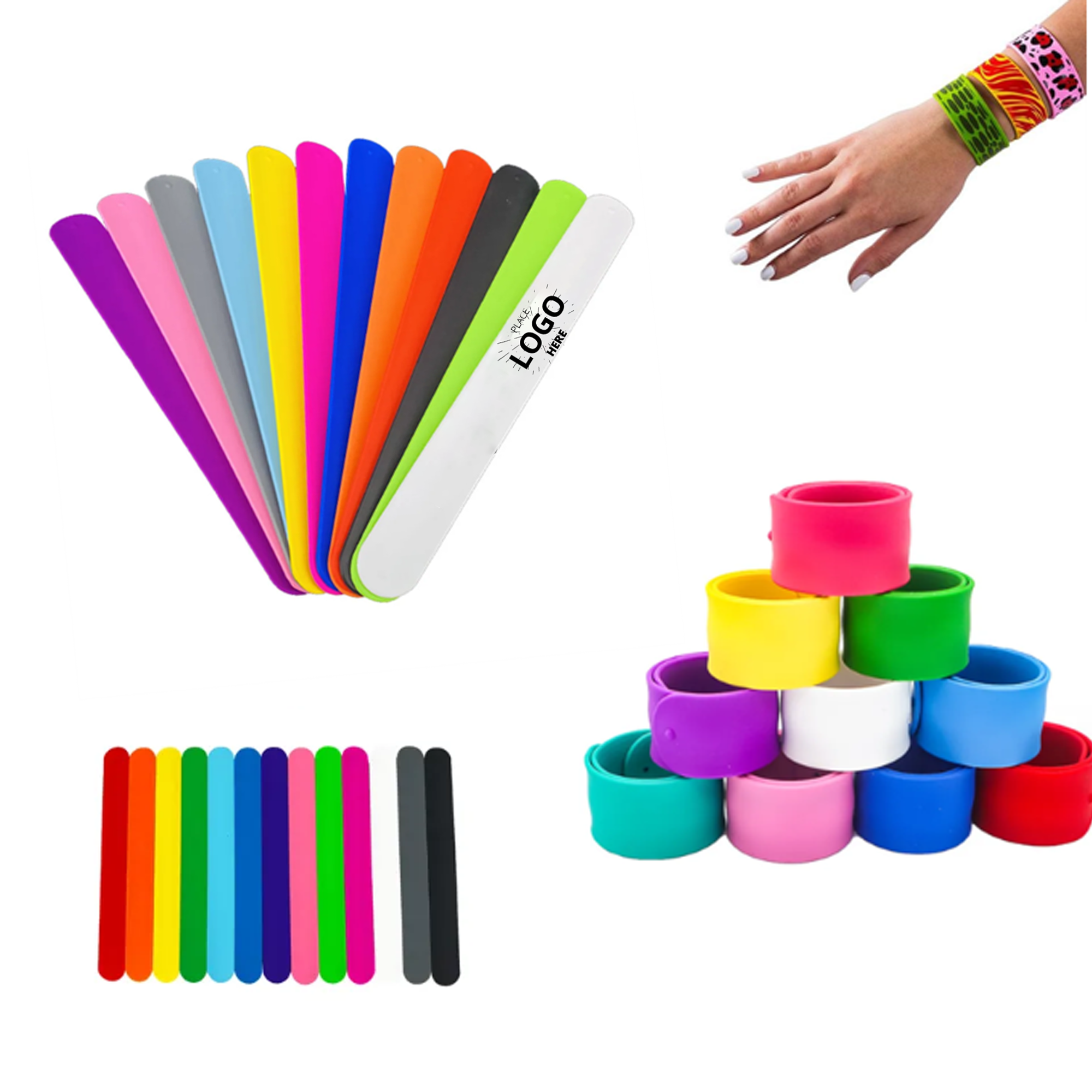 Bulk Silicone Slap Bracelet 2
