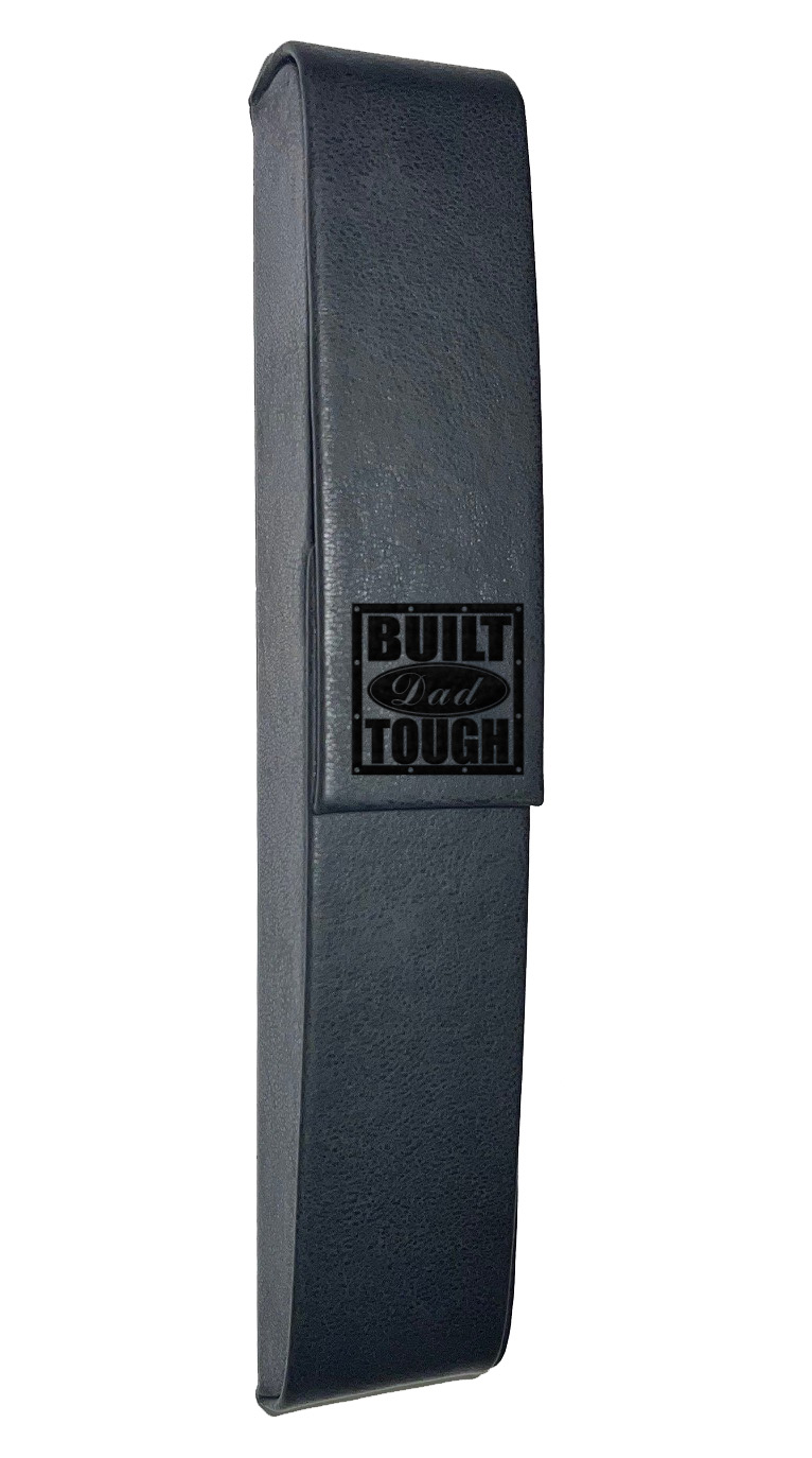 Black Pleather Single Pen Box w/Magnetic Closure
