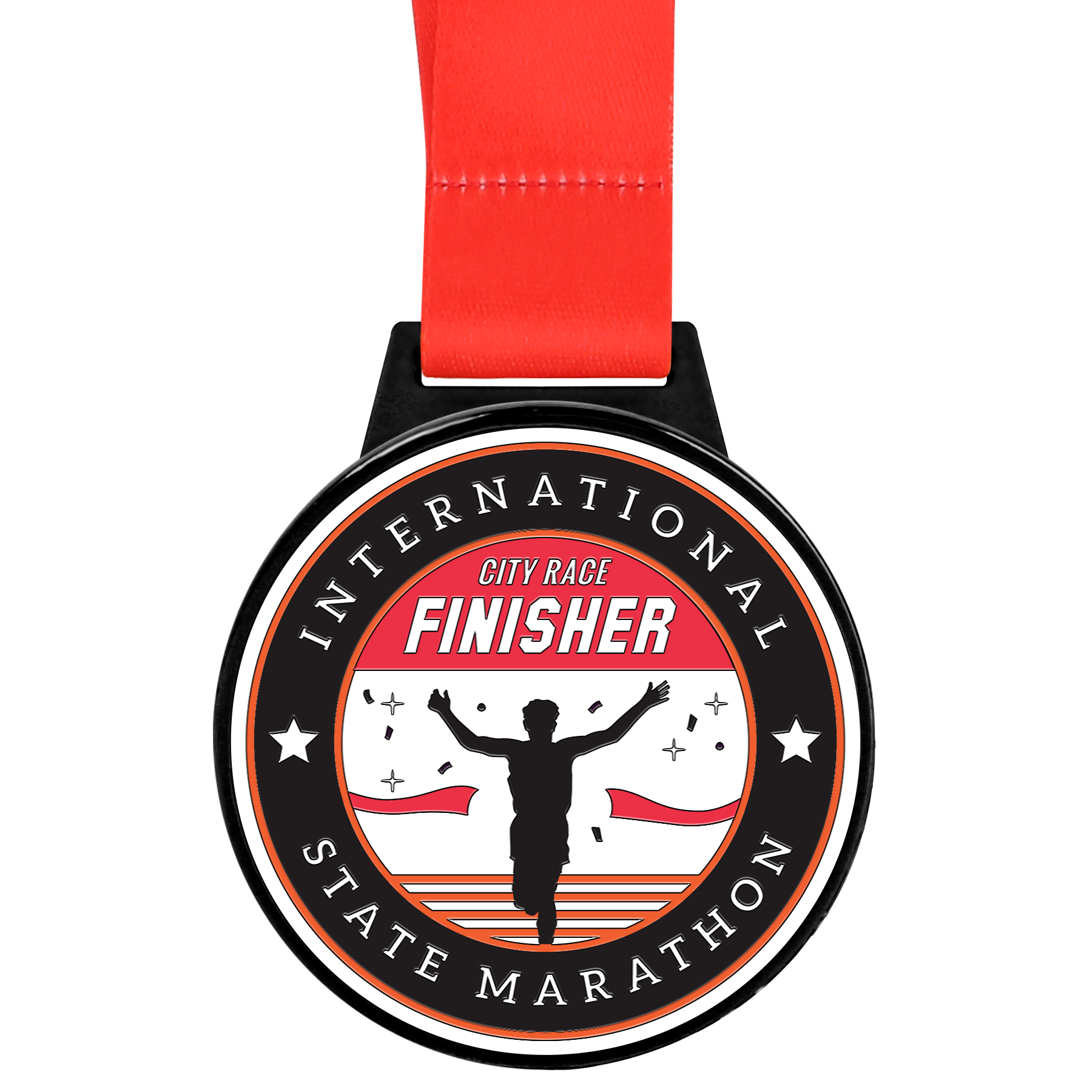 2" Custom Shape Hard Enamel Single Side Medal 3