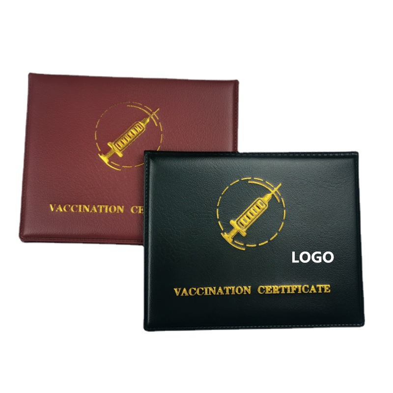 CDC PU Leather Vaccine Card Holder 4