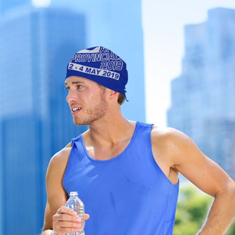 "THE COOLING BANDANA" Recylced RPET 155 GSM – 22" H x 22" W 39
