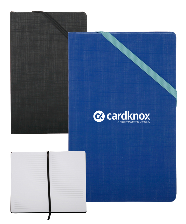 Union Printed - Hardcover Journals with Corner Band - 1-Color Logo 1