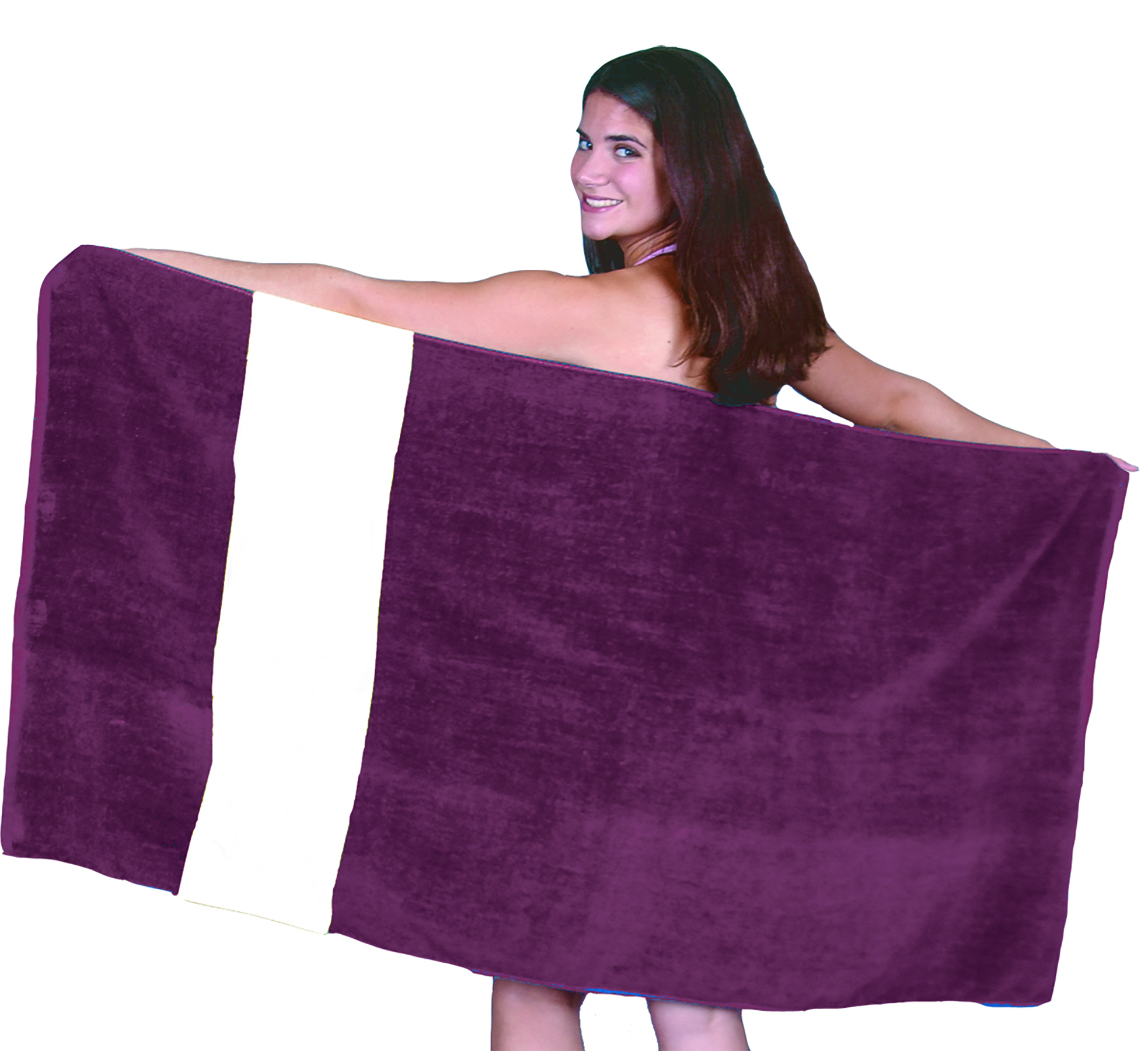 Classic Rugby Stripe Beach/Bath Towel 8