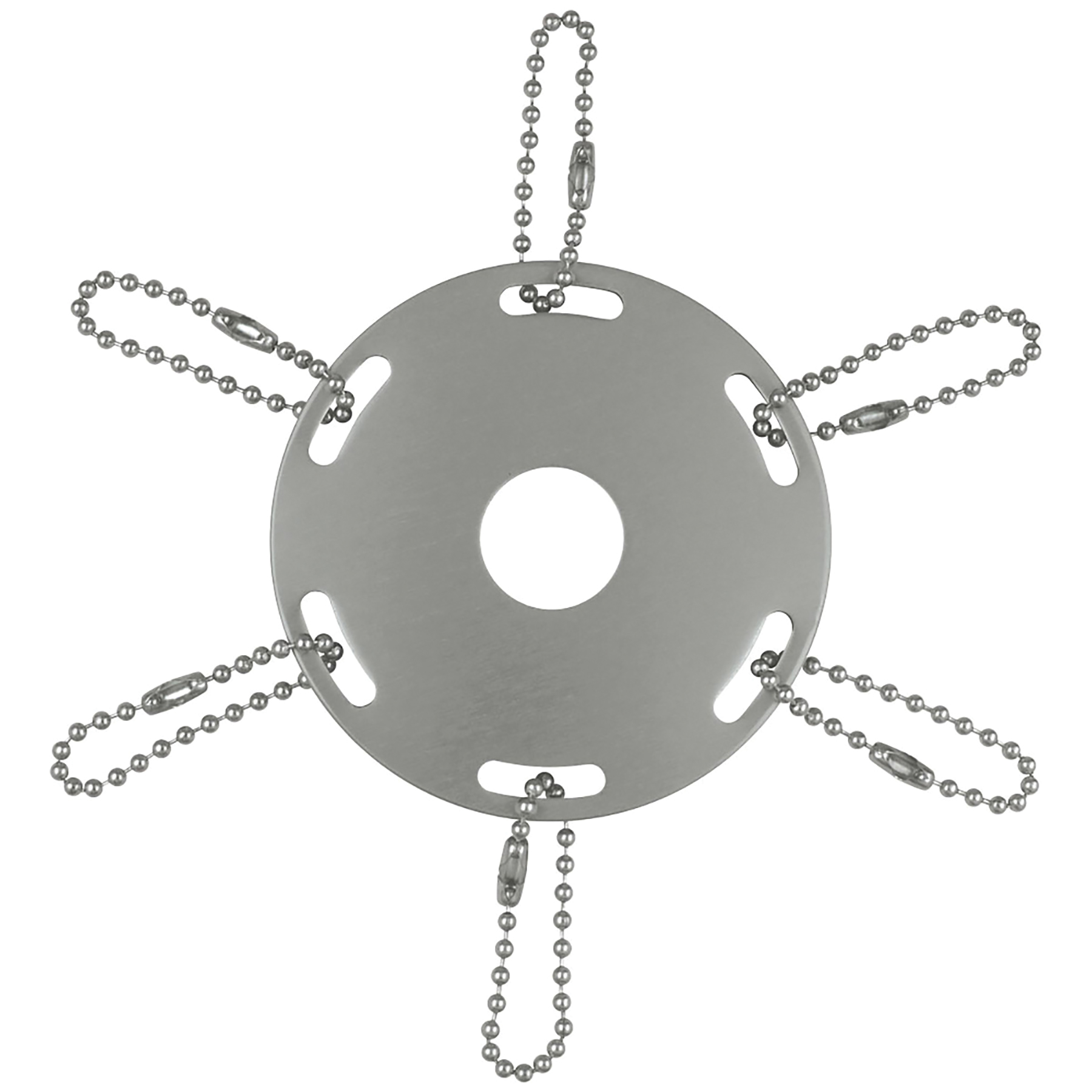 Silver Metal Streamer Pole Ring 2