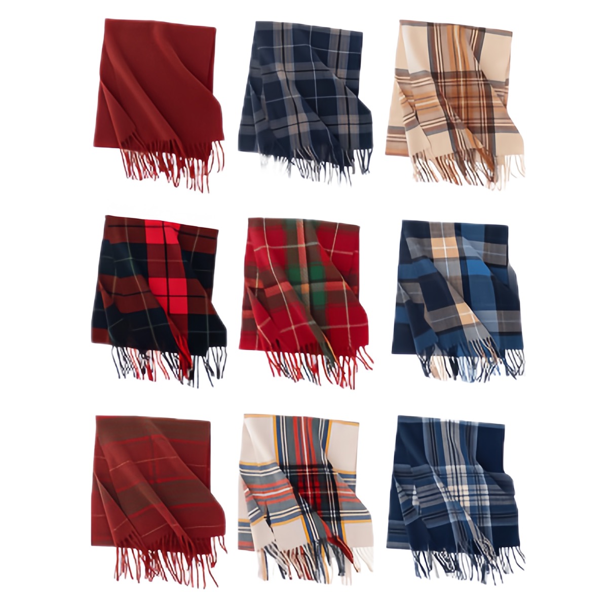 Polyester Cold-proof Warm Checkered Scarf 1