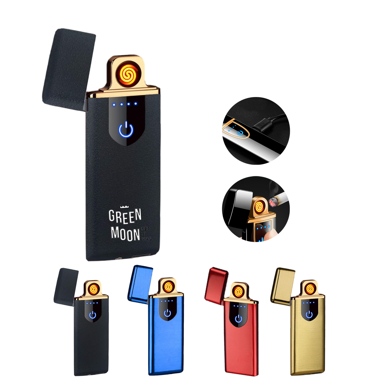 USB Touch Induction Cigarette Lighter 4