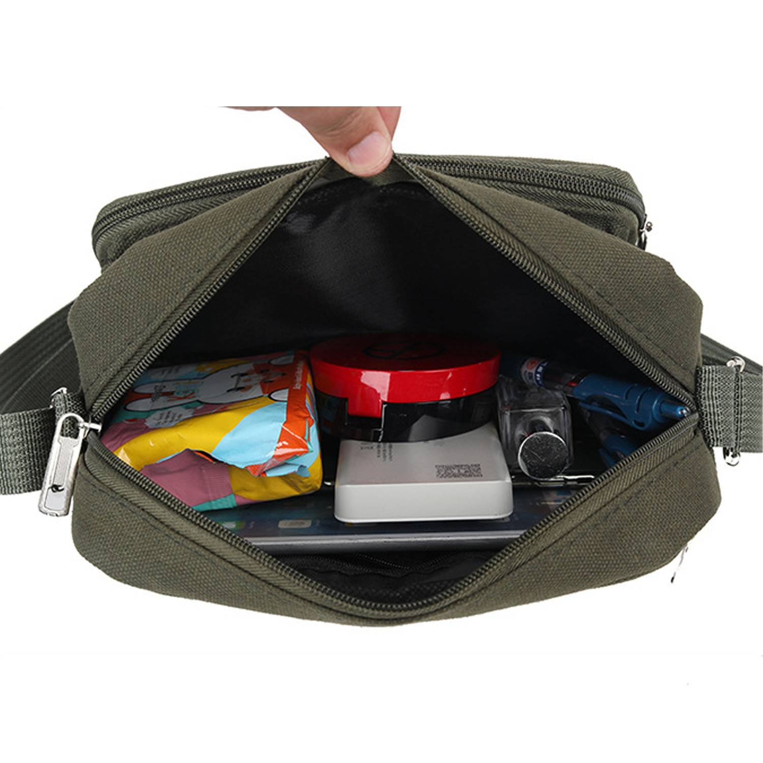 Vintage-Inspired Retro Canvas Crossbody Bag 10