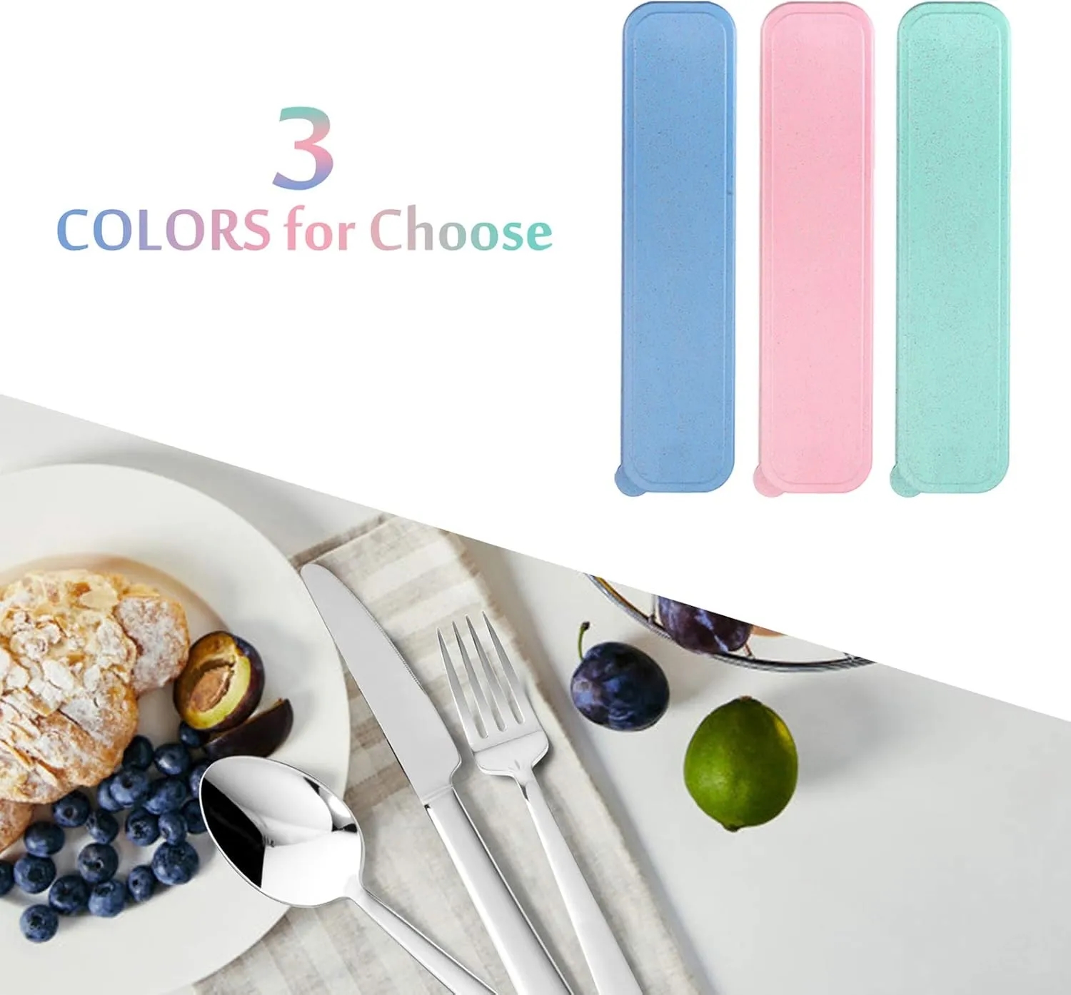 Portable Tableware Travel Utensils with Case 6