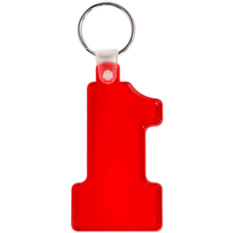 Number One Soft Plastic Keychains 14
