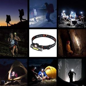Headlamp Flashlight With 5 Lighting Modes And Elastic Band 11