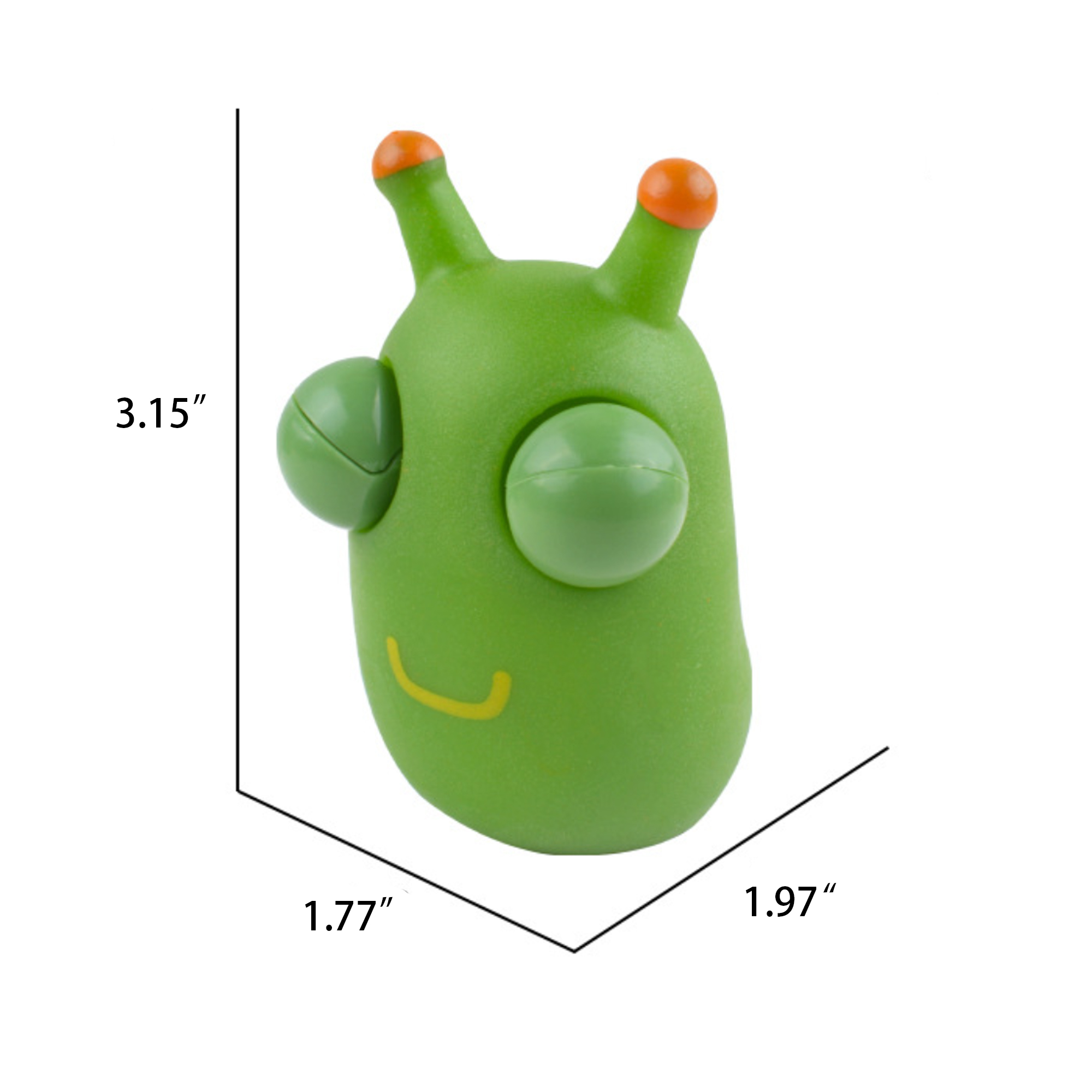 Full Color Mini Green Bug Stress Relief Toys MOQ 50 3